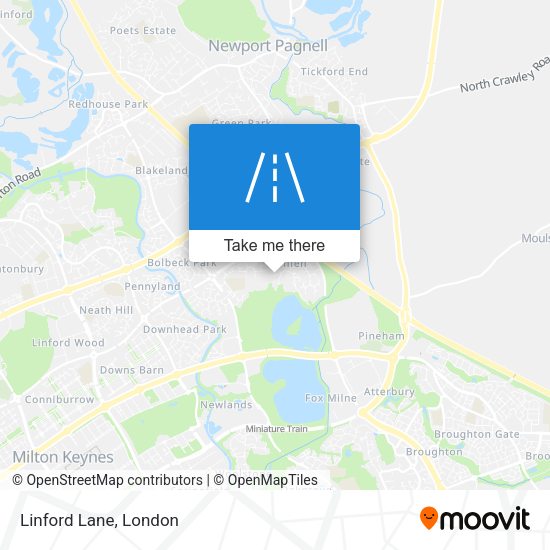 Linford Lane map