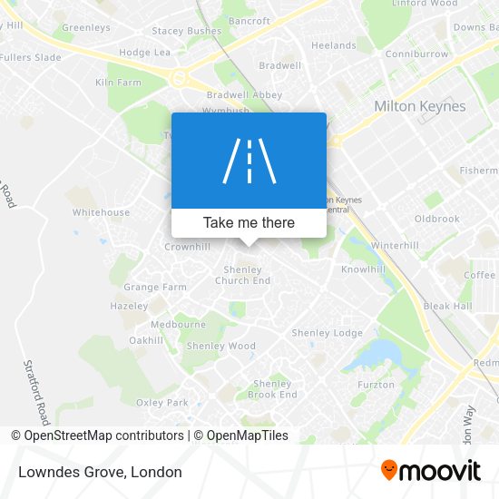 Lowndes Grove map