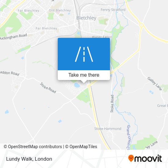 Lundy Walk map