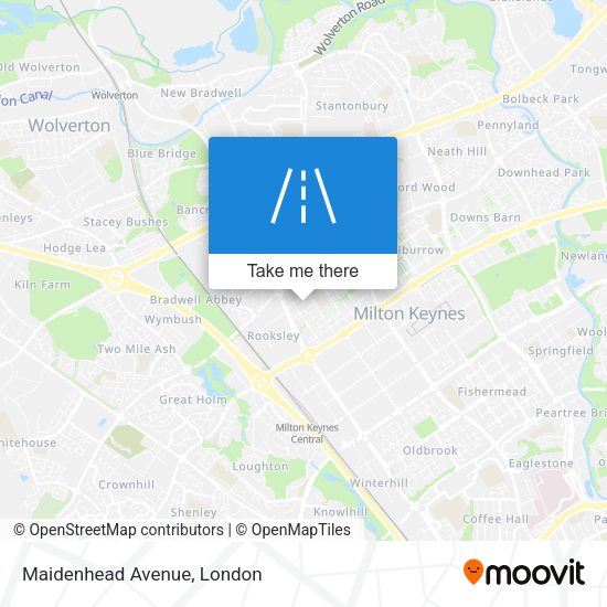 Maidenhead Avenue map