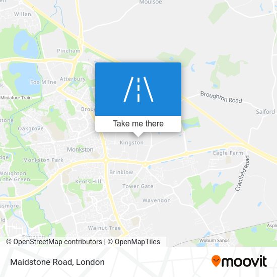 Maidstone Road map