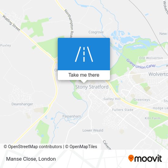 Manse Close map