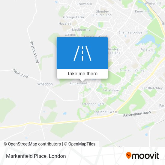 Markenfield Place map