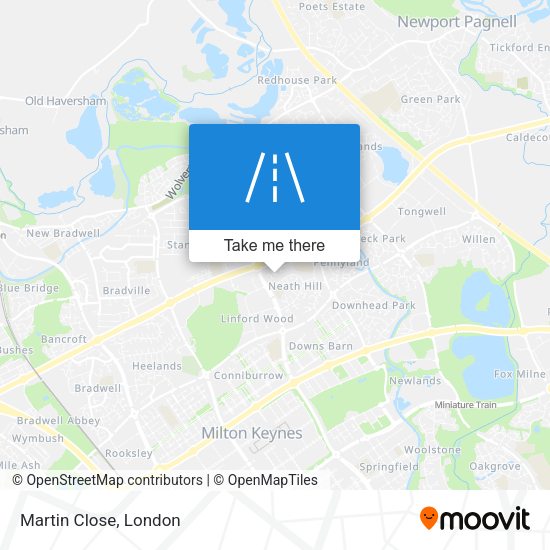 Martin Close map
