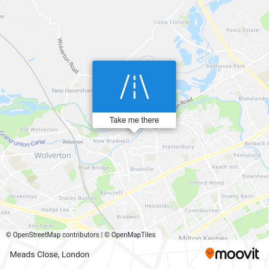 Meads Close map