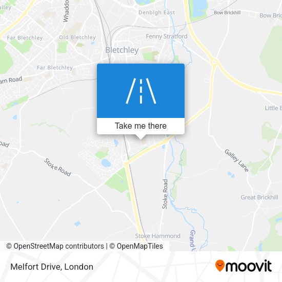 Melfort Drive map