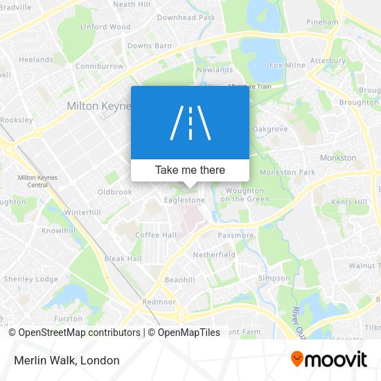 Merlin Walk map