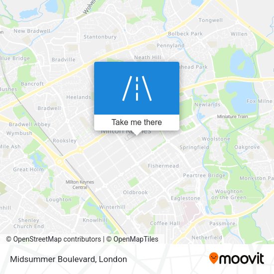 Midsummer Boulevard map