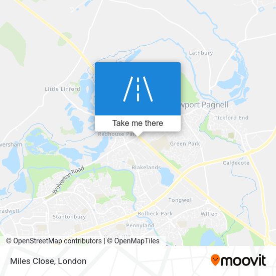 Miles Close map