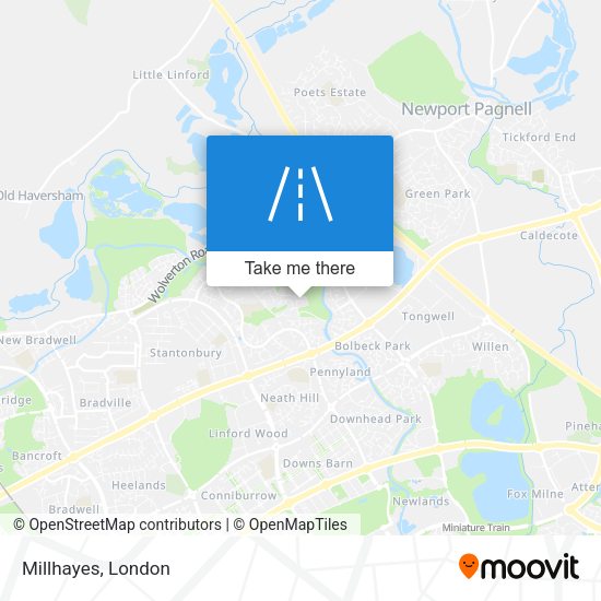 Millhayes map