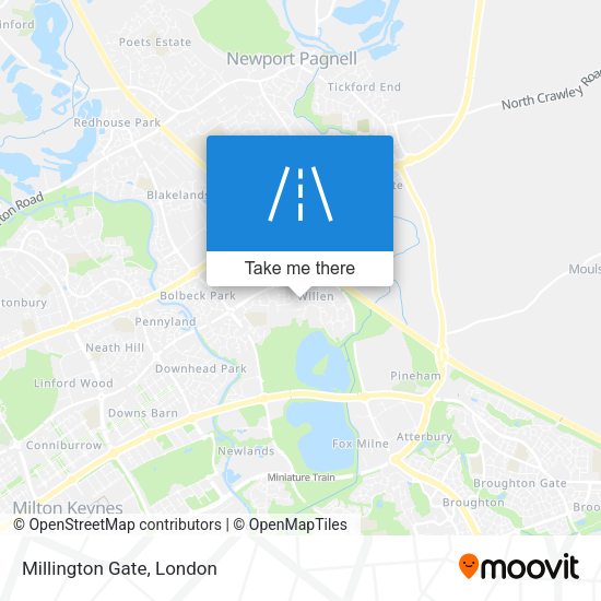 Millington Gate map