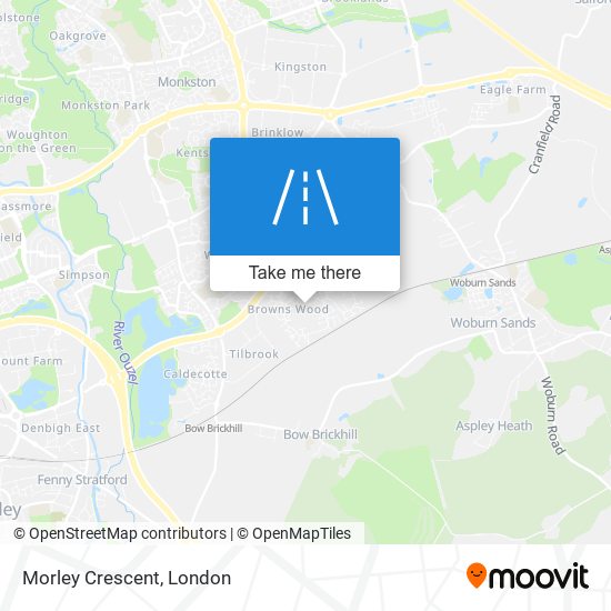 Morley Crescent map