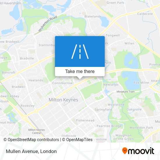Mullen Avenue map