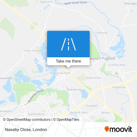 Naseby Close map