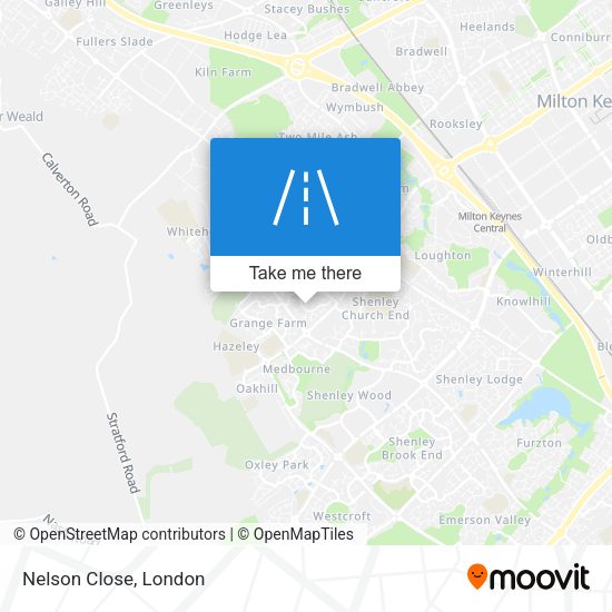 Nelson Close map