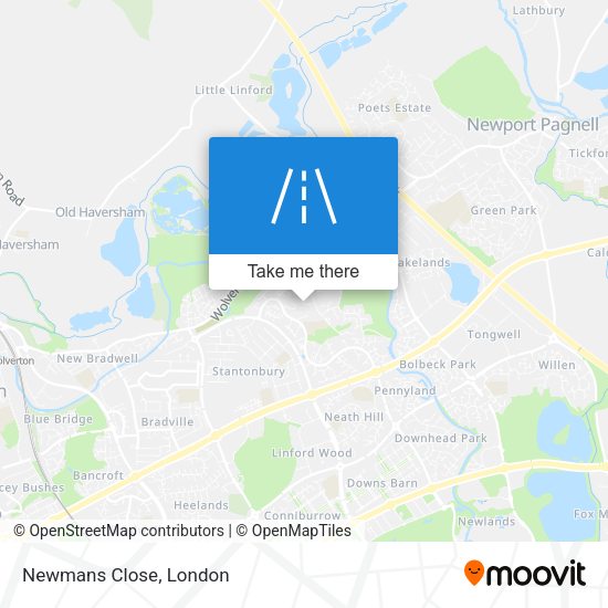 Newmans Close map