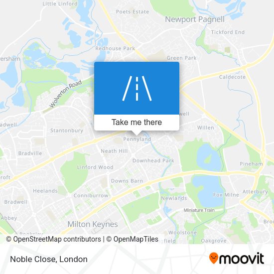 Noble Close map