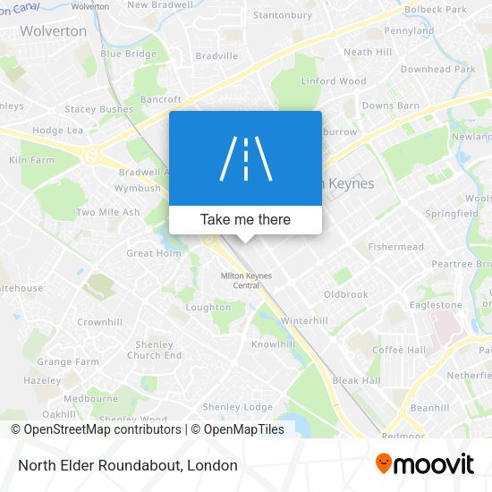 North Elder Roundabout map