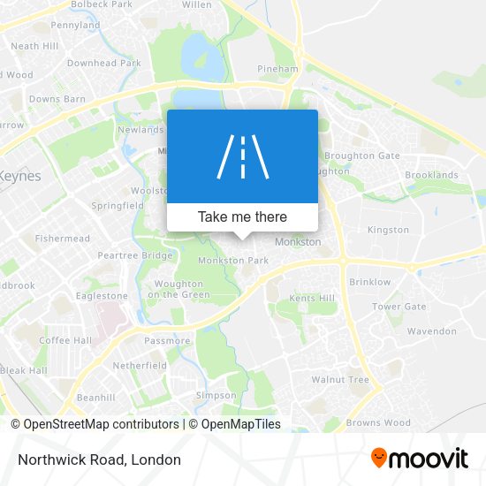 Northwick Road map