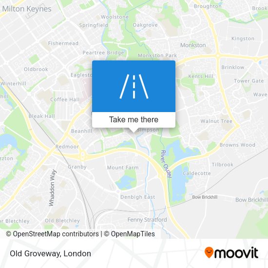 Old Groveway map