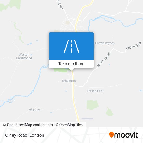 Olney Road map