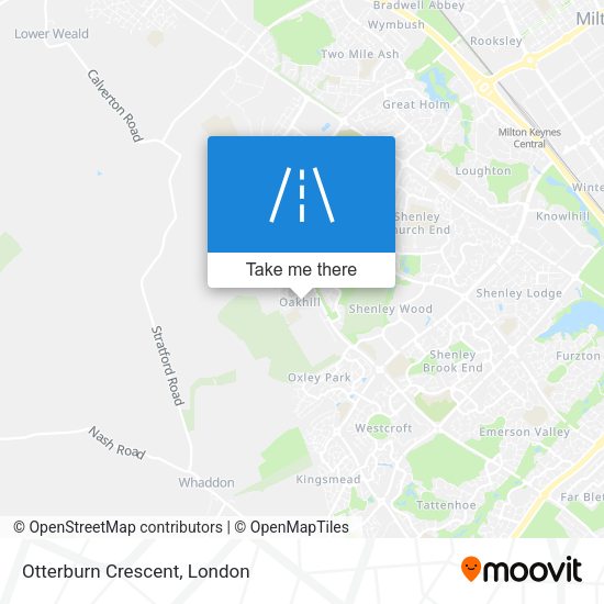 Otterburn Crescent map