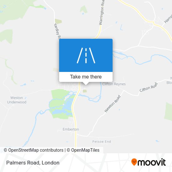 Palmers Road map