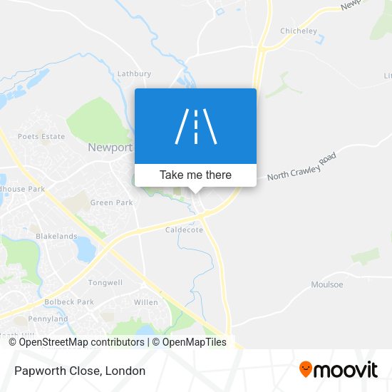 Papworth Close map