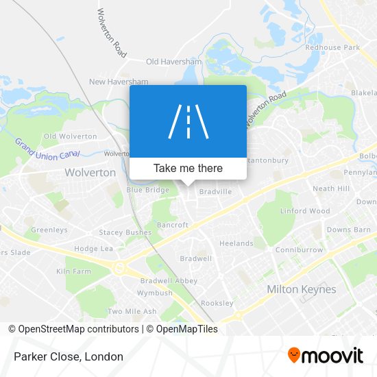 Parker Close map