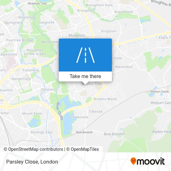 Parsley Close map
