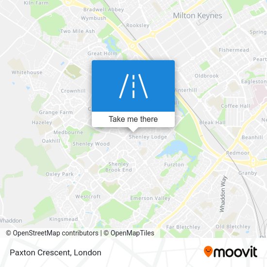 Paxton Crescent map