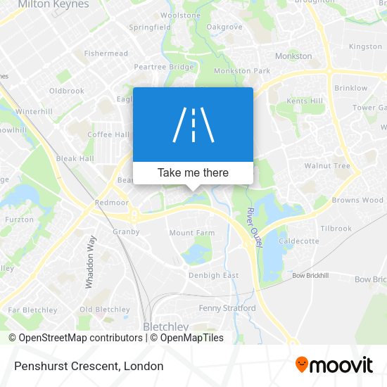 Penshurst Crescent map