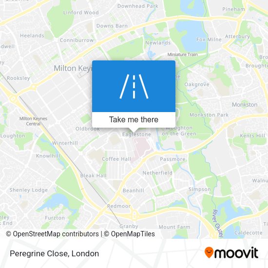 Peregrine Close map