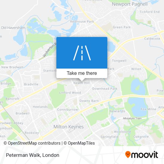 Peterman Walk map