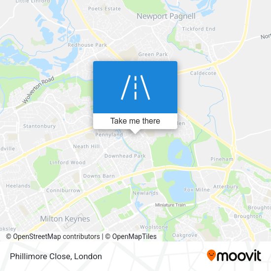 Phillimore Close map