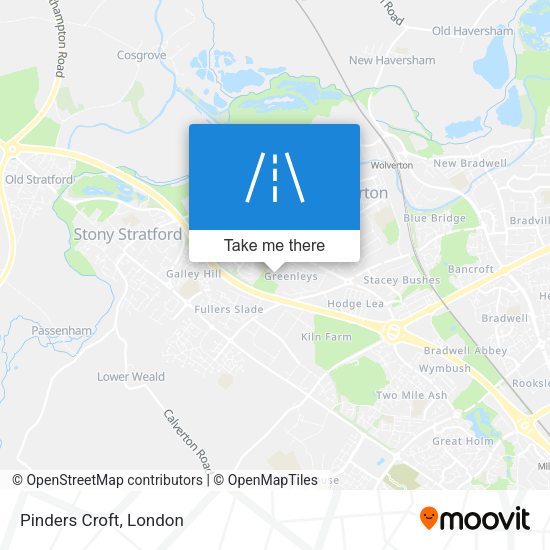 Pinders Croft map