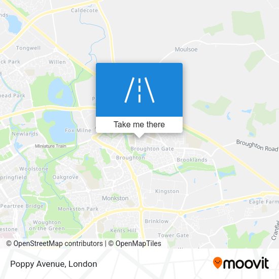 Poppy Avenue map