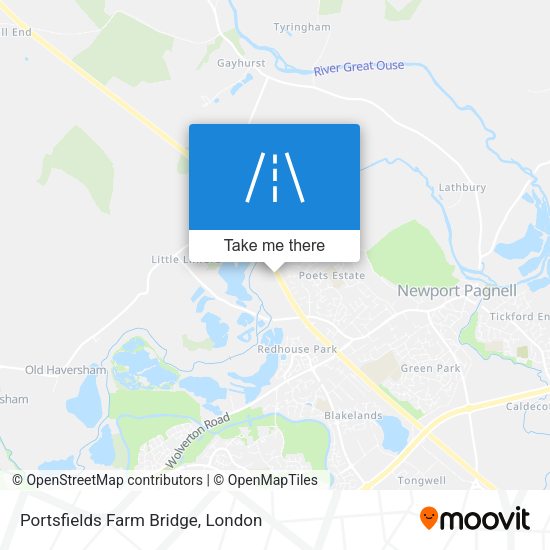 Portsfields Farm Bridge map