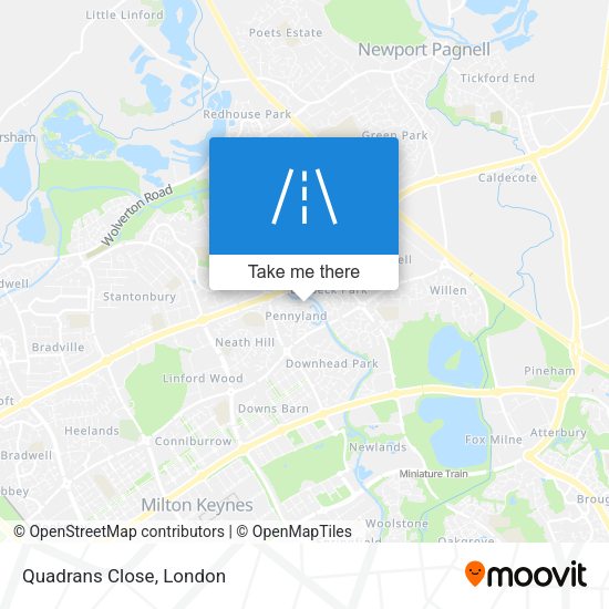 Quadrans Close map