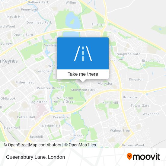 Queensbury Lane map