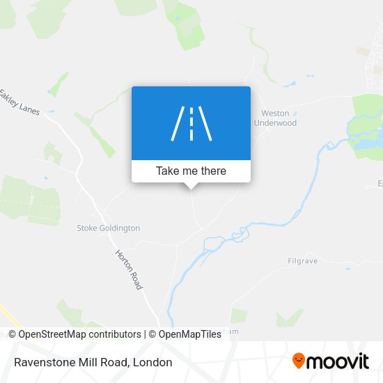 Ravenstone Mill Road map
