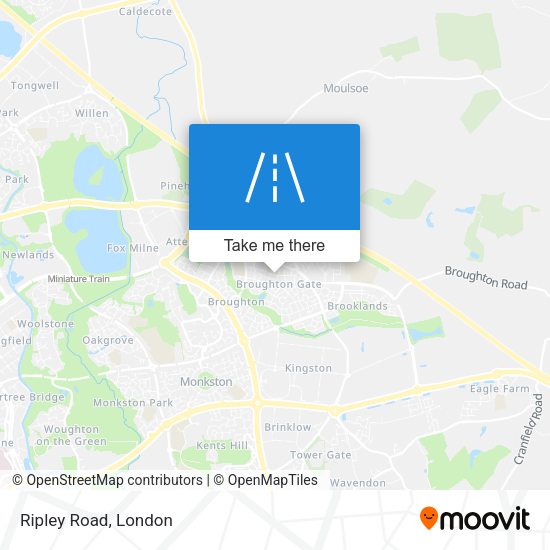 Ripley Road map