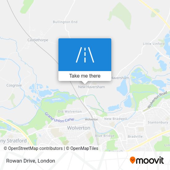 Rowan Drive map