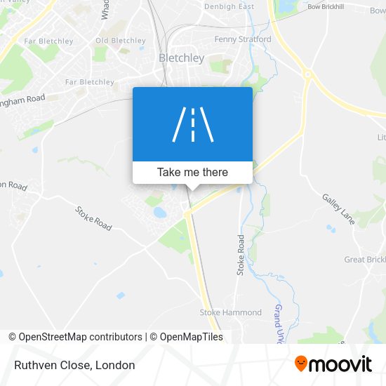 Ruthven Close map