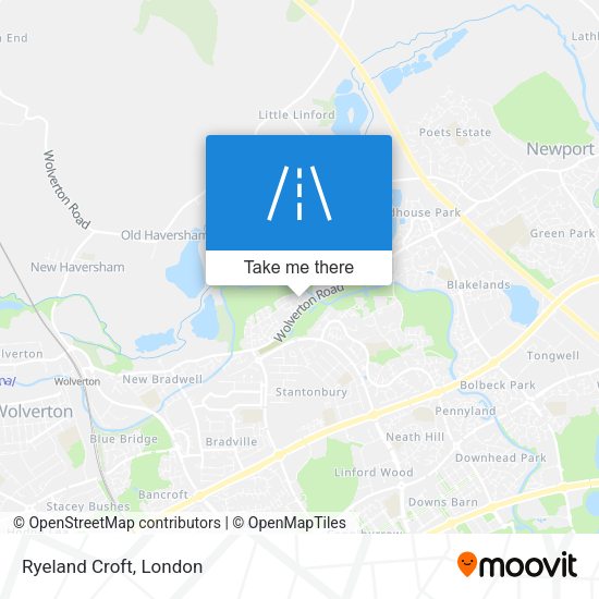 Ryeland Croft map