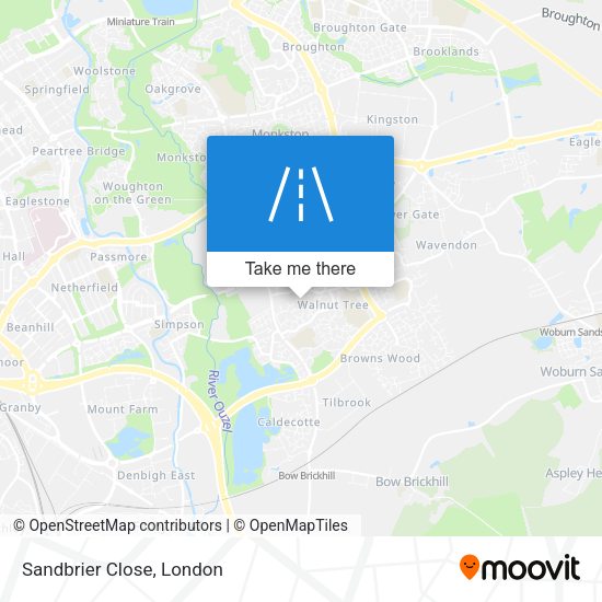 Sandbrier Close map