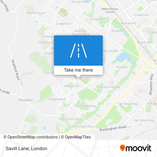 Savill Lane map