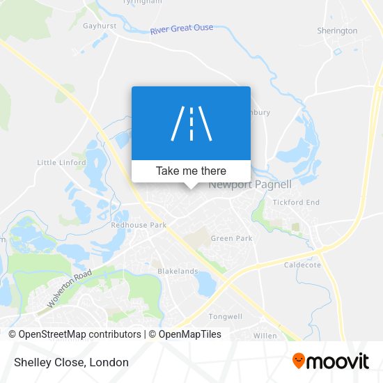Shelley Close map