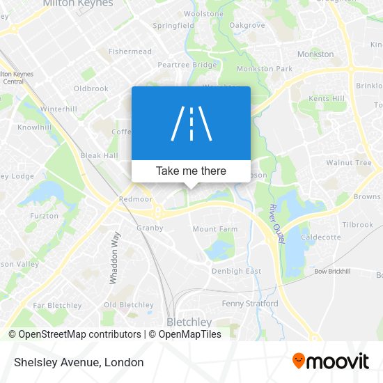 Shelsley Avenue map