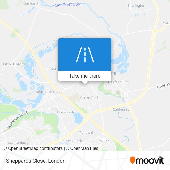 Sheppards Close map